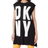 DKNY Missy Cap Sleeve Logo T-shirt - Black