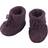 ENGEL Natur Baby Bootees with Ribbon - Lilac Melange