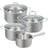 Alpina Stainless Steel Cookware Set with lid 7 Parts