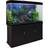 Aquarium Fish Tank & Cabinet with Complete Starter Kit with Black Gravel