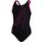 Speedo Girl's Boomstar Placement Flyback Swimsuit - Black/Pink (812385-G006)
