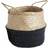 Premier Housewares Black Natural Medium Seagrass Basket