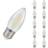 Crompton Lamps LED Candle 5W E27 Dimmable Filament Warm White Pearl (40W Eqv)