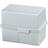 HAN 978-11 Card index box Light grey A8 landscape Steel hinge, Lid usable as a tray
