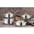 Evimsaray Rozi Sevval Cookware Set with lid 8 Parts
