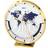 Hermle 22704-002100 Bufalo I World Time Table Table Clock