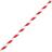 Fiesta Green Compostable Bendy Paper Straws Red Stripes (Pack of 250)