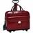 McKlein 96616 Lakewood 96616- Red Leather Fly-Through Checkpoint-Friendly Detachable-Wheeled Ladies Briefcase