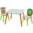 Liberty House Toys Lion and Zebra Table and Chairs Set