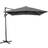 Christow Grey Aluminium Cantilever Parasol Garden Patio Tilt Umbrella 2.5m