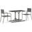 vidaXL 3072480 Patio Dining Set, 1 Table incl. 2 Chairs