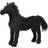Majestic Standing Horse Black 20"