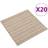 vidaXL Carpet Floor Tiles 20 pcs 5 mÂ² 50x50 cm Striped Beige