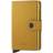 Secrid textured leather anti-theft wallet with RFID protection, Yellow.
