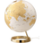 Atmosphere Ljusande jordglob vitgulddesign bas Globe