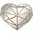 Dkd Home Decor Crystal Heart Golden Resin 26 Figurine