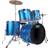 PP DRUMS PP250BL 5 Piece Drum Kit Blue, Blue