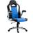 Homcom PU Leather Racing Office Chair-Black/Blue/White