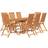 vidaXL 3079640 Patio Dining Set, 1 Table incl. 8 Chairs