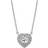 Created Brilliance Tessa 9Ct 0.25Ct Lab Grown Diamonds Heart Necklace With 18Inch Chain