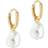 Ted Baker Periaa Pearly Chain Huggie Earrings - Gold/Pearls