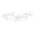 Jon Richard Gloria Cross Over Brushed Leaf - Silver/Transparent/White