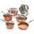 Gotham Steel Hammered Cookware Set with lid 10 Parts
