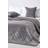 Homescapes Luxury Quilted Velvet Ring Paragon Diamond Bedspread Grey (200x)