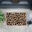 Artsy Doormats Leopard Print Doormat Black