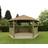Forest Garden Hexagonal Gazebo with Country Thatch Roof 4.7m