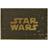 Pyramid Star Wars Logo Gold Rubber Doormat Black, Gold
