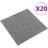 vidaXL Carpet Floor Tiles 20 pcs 5 mÂ² 50x50 cm Grey