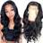 Foreverlove 13x4 HD Body Wave Lace Front Wigs 12 inch Black