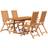 vidaXL 3079645 Patio Dining Set, 1 Table incl. 4 Chairs