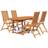 vidaXL 3079643 Patio Dining Set, 1 Table incl. 4 Chairs