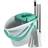 Charles Bentley 'Brights' Microfibre Mop & Bucket Set Mint Cleaning Set