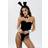 Ann Summers Tuxedo Bunny Outfit Black
