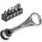 Klein Tools 1/4 in. Drive Electrician's Mini Ratchet with Screwdriver Bits Ratchet Wrench