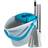 Charles Bentley 'Brights' Microfibre Mop & Bucket Set Blue Cleaning Set