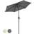 Christow Grey Garden Parasol 2m Tilting Sun Umbrella