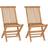 vidaXL 315441 2-pack Garden Dining Chair