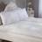 Cascade Home Luxury Like Down Mattress Cover White (190x135cm)