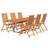 vidaXL 3079641 Patio Dining Set, 1 Table incl. 6 Chairs