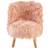 Premier Housewares Interiors Childrens Pink Chair Faux