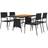 vidaXL 3120102 Patio Dining Set, 1 Table incl. 4 Chairs