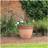 Kingfisher 50 39cm Large Glazed Ceramic Effect Garden Plant Pot Planter