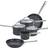 Anolon Professional Hard Anodised Cookware Set with lid 6 Parts
