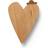 Ferm Living Heart Wall light with plug Wood Natural wood Wall Lamp