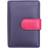 London RFID Double Flap Black Multi Colour Purse 6081