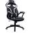 Gtforce roadster i white black sport racing car office chair leather gaming desk